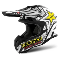 Airoh Terminator Open Vision Rockstar Helmet - Black-White